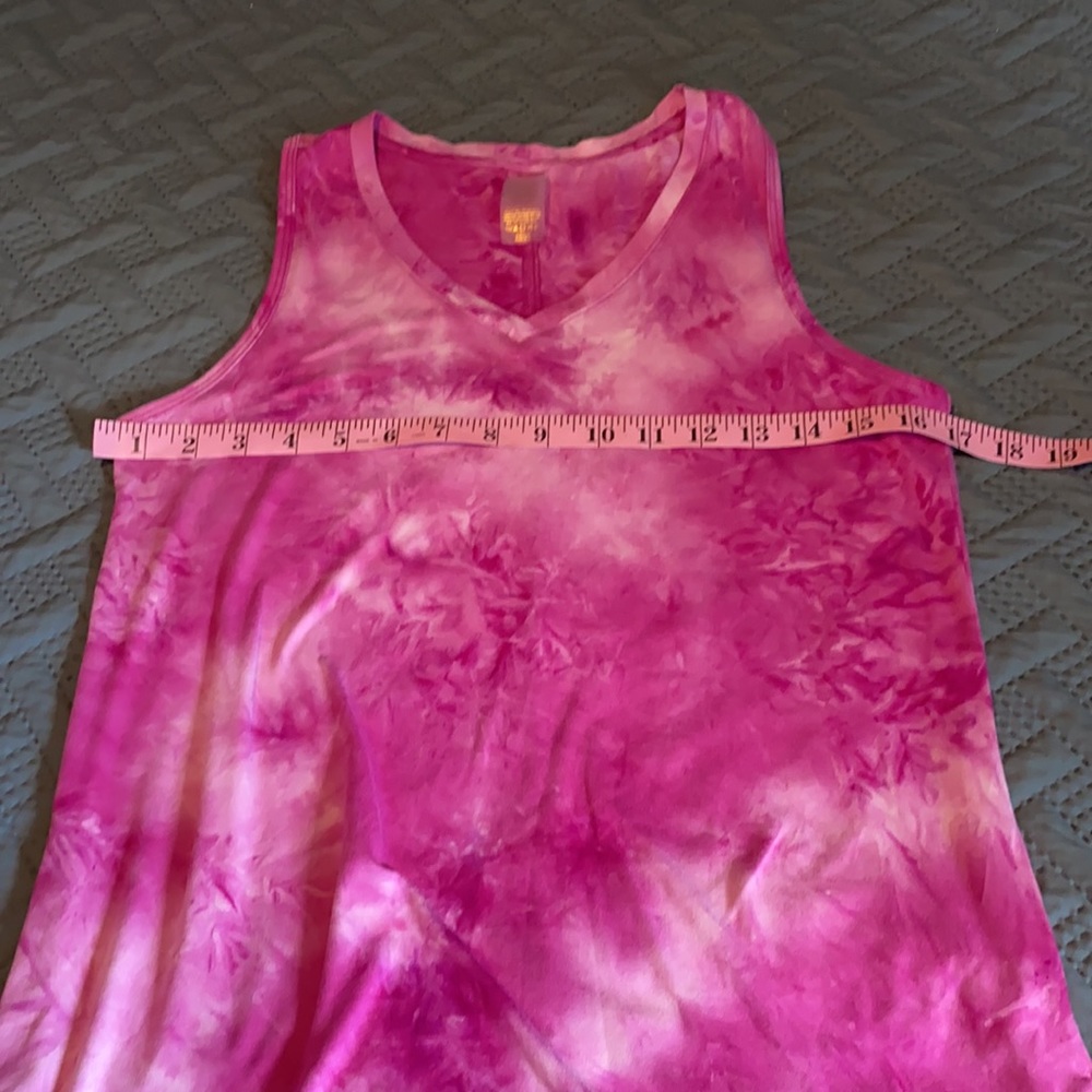 Pink Tye Dye Athletic Tank Top - Small - Picture 7 of 9